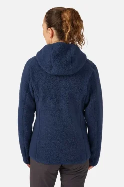 Polaire à capuche Shearling pour femme