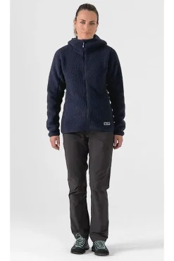 Polaire à capuche Shearling pour femme
