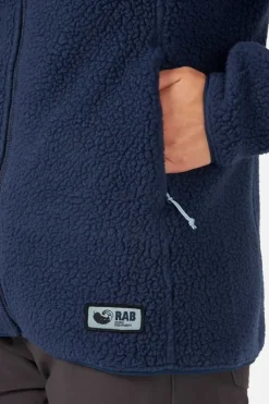Polaire à capuche Shearling pour femme