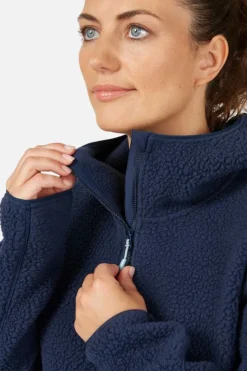Polaire à capuche Shearling pour femme