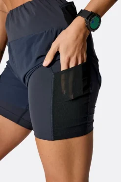 Short de course 2 en 1 Talus pour femme (5")