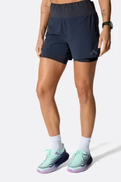 Short de course 2 en 1 Talus pour femme (5")