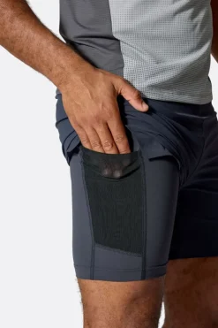 Short de course 2 en 1 Talus pour homme (7")