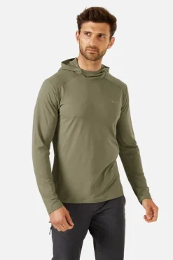 Tee-shirt manches longues à capuche Force pour homme