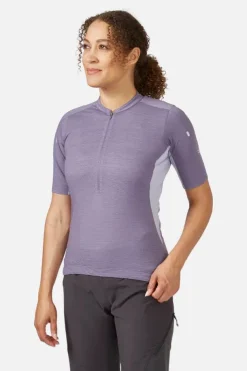 T-shirt de vélo Cindercrino ½ zip pour femme
