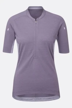 T-shirt de vélo Cindercrino ½ zip pour femme