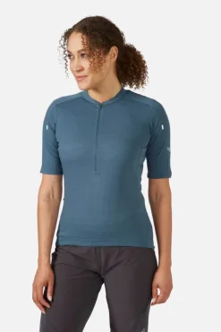 T-shirt de vélo Cindercrino ½ zip pour femme