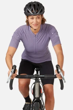 T-shirt de vélo Cindercrino ½ zip pour femme