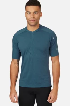T-shirt de vélo Cindercrino ½ zip pour homme