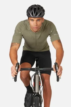 T-shirt de vélo Cindercrino ½ zip pour homme
